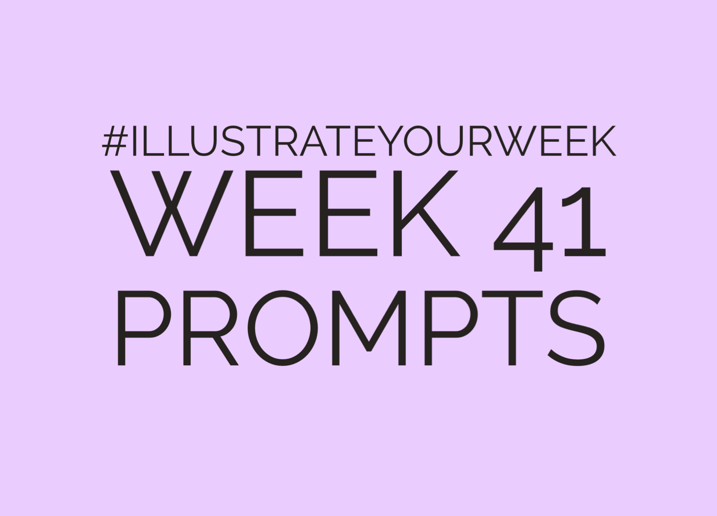 Illustrate Your Week Week 41 of 2023 Prompts