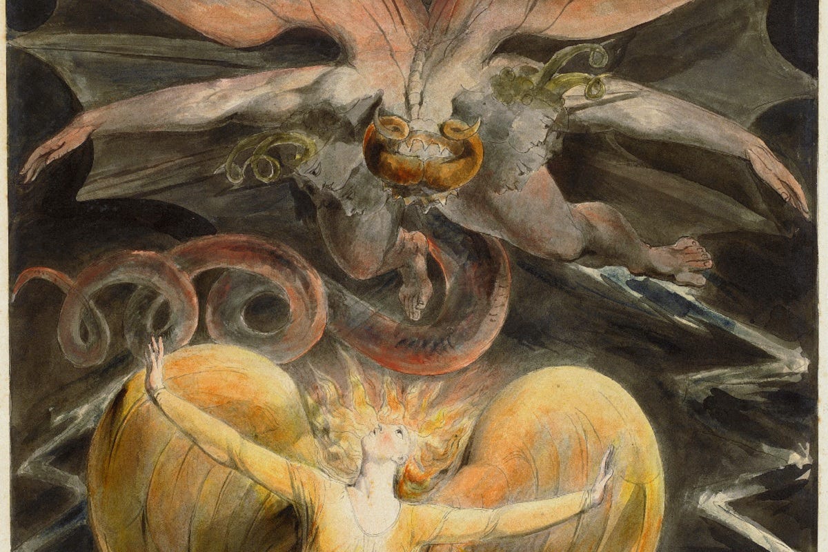 The Great Red Dragon Paintings - When William Blake Was Illustrating the  Bible | Widewalls