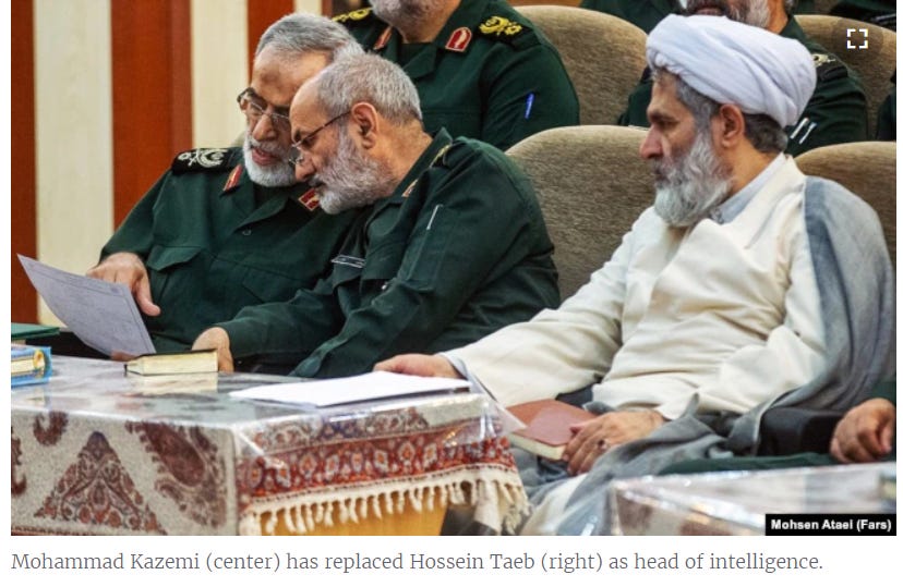 Iran appoints new IRGC spy chief as Israel tensions rise