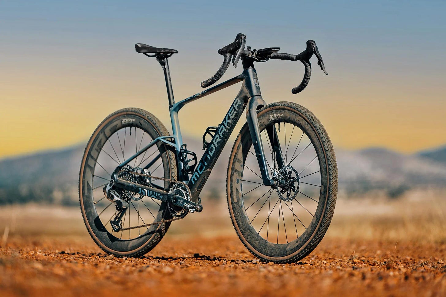 2025 Mondraker Arid carbon gravel bike, angled