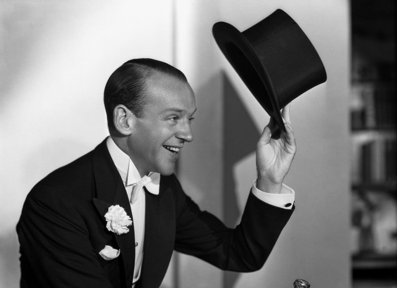 Fred Astaire Tipping Black Top Hat Off Photo Print - Item # VARCEL680923 -  Posterazzi