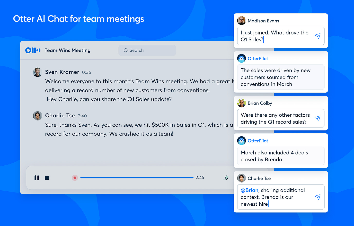 Otter AI Chat: More Intelligent and Collaborative than ChatGPT for Your  Everyday Team Meetings | Otter.ai