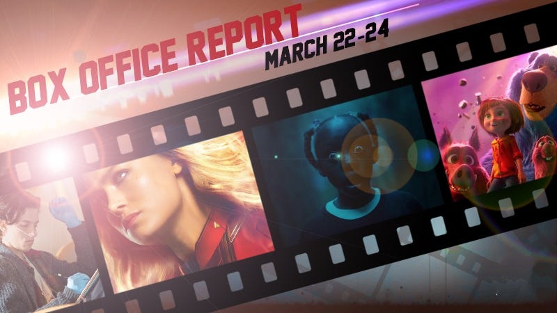 Captain Marvel, Us, Wonder Park box office number March 2019