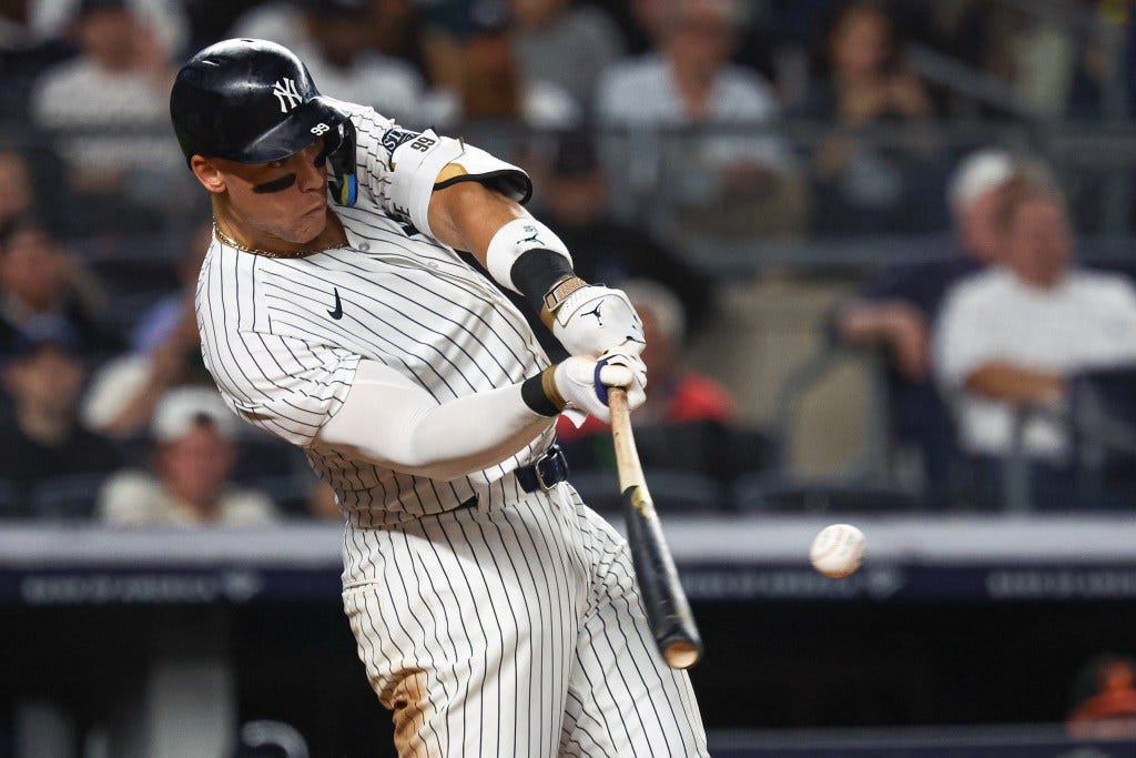 Aaron Judge up to 58 homers after fifth straight game with long ball