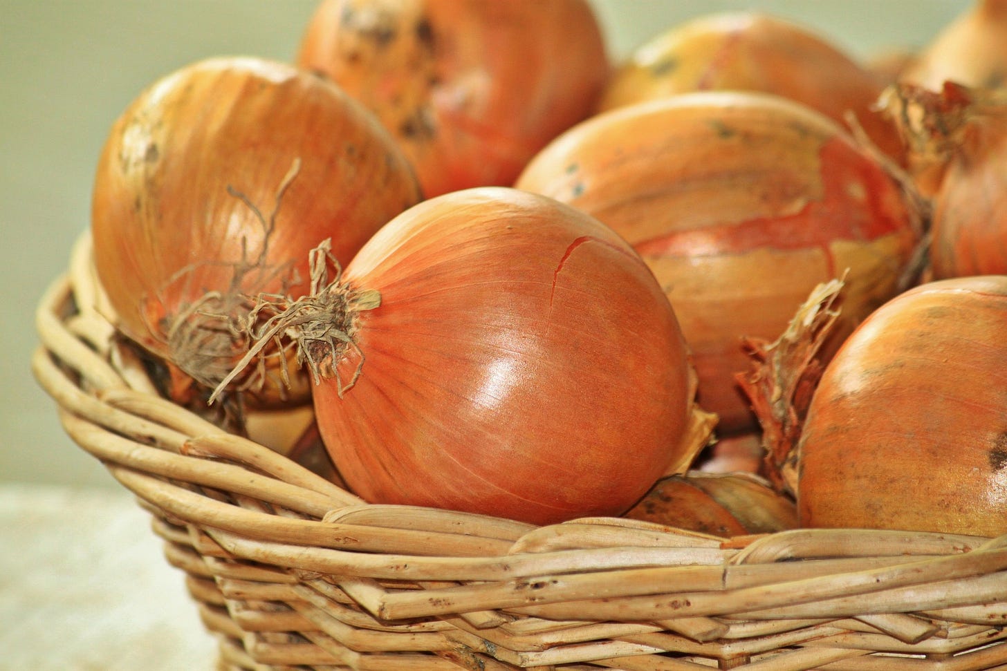 Basket of onions