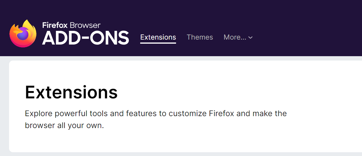 Firefox extensions