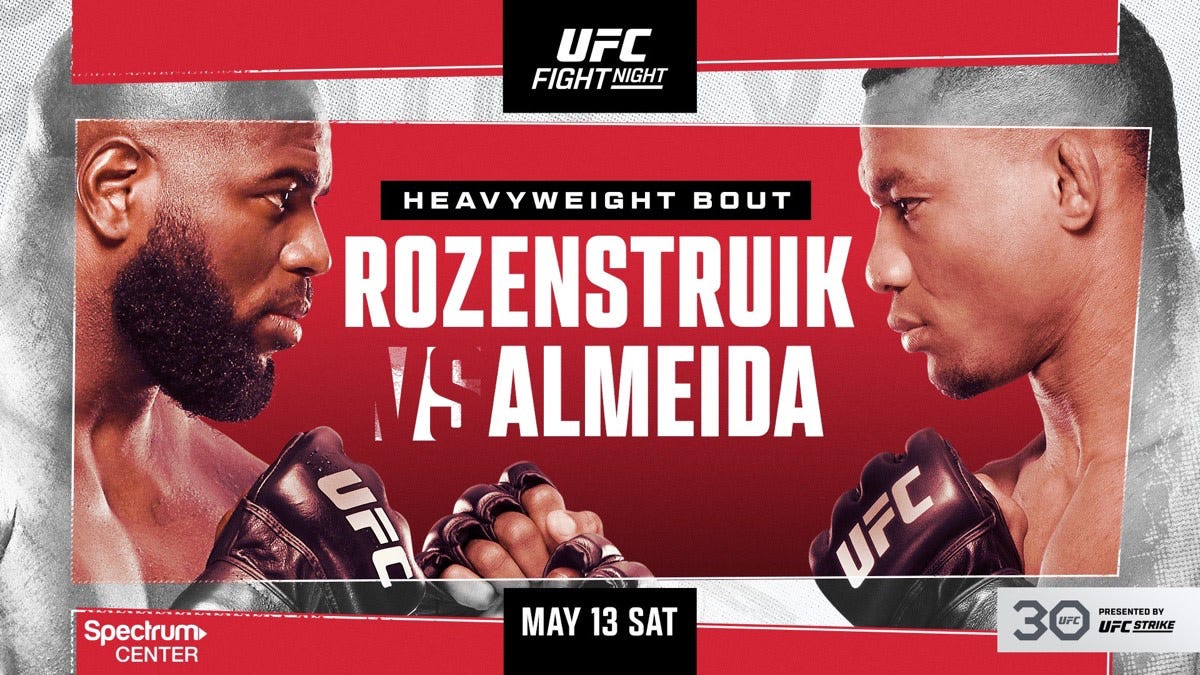 UFC On ABC 4: Jairzinho Rozenstruik vs. Jailton Almeida Fight Card, How To  Watch - MMA News | UFC News, Results & Interviews