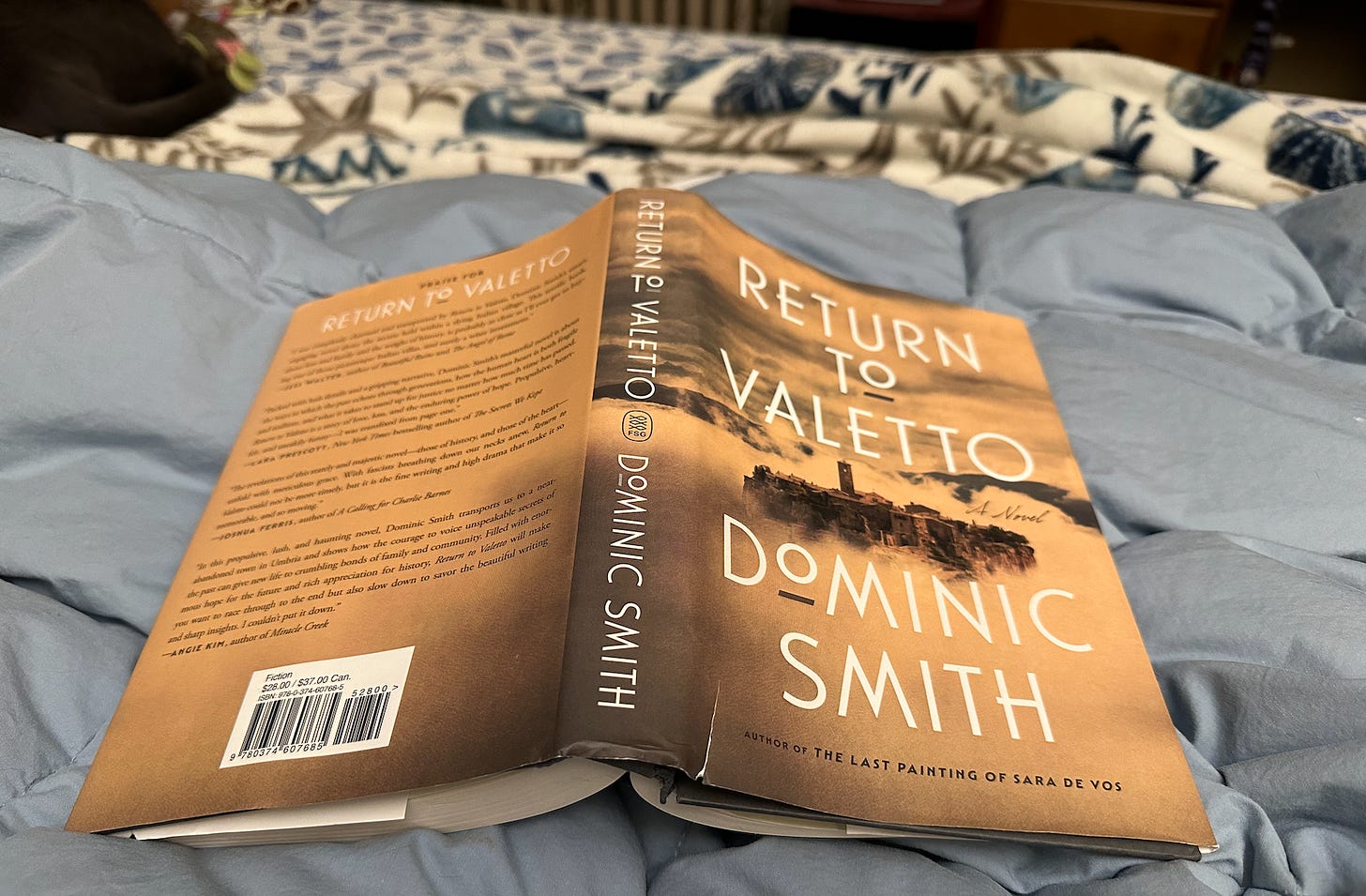 The cover of Dominic Smith's latest novel Return to Valetto