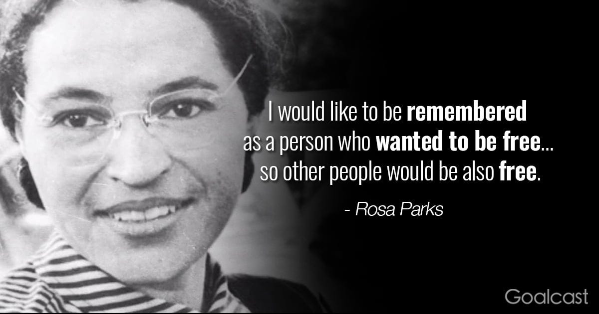 rosa-parks-quotes-freedom | Goalcast