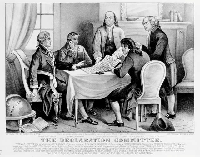 The Declaration Committee (Currier & ives print)