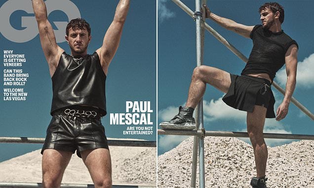 Paul Mescal responds to THOSE one night stand rumours and admits he doesn't  think he will live a long life as he poses in tiny leather shorts for GQ |  Daily Mail