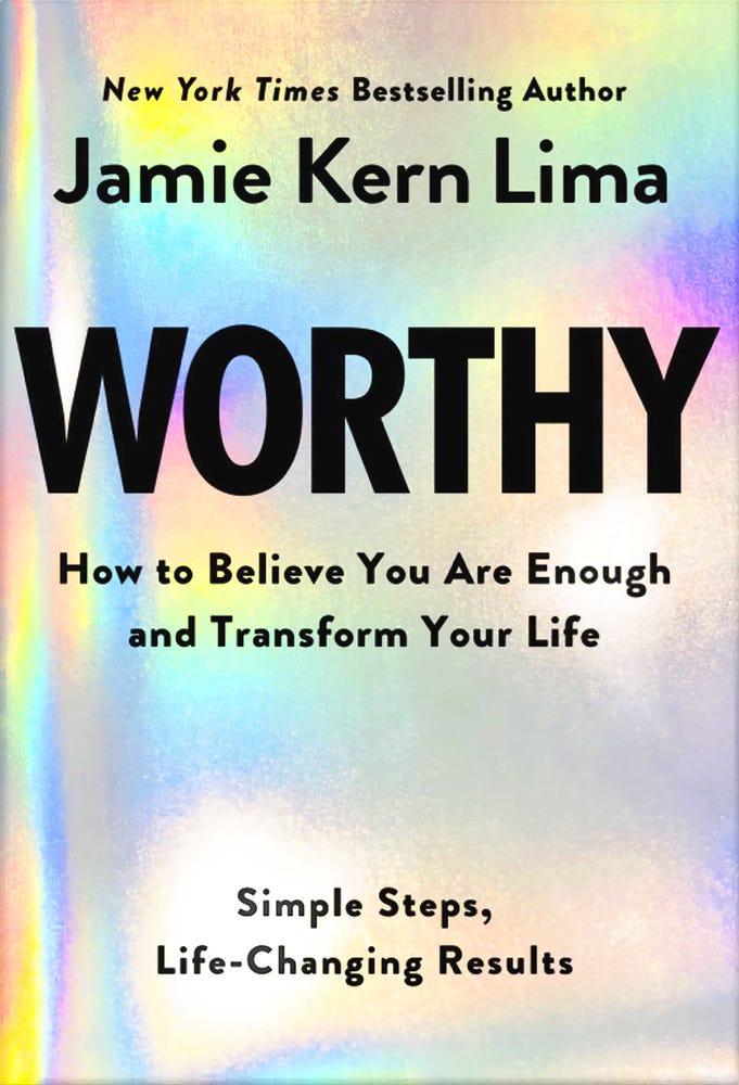 Book cover for the book "Worthy" by Jamie Kern Lima