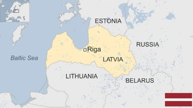 Map of Latvia