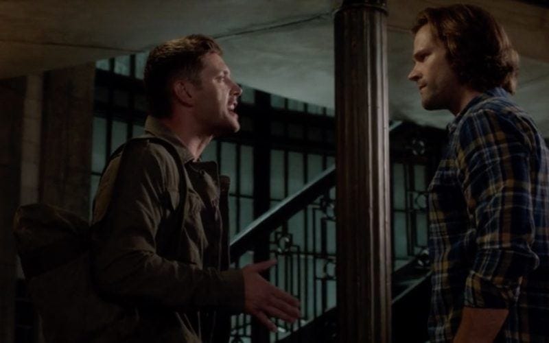 dean sam wincheter fighting again supernatural patience