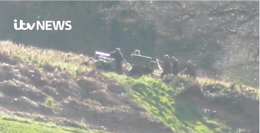 Seavington Hunt March 2022. ITV News.