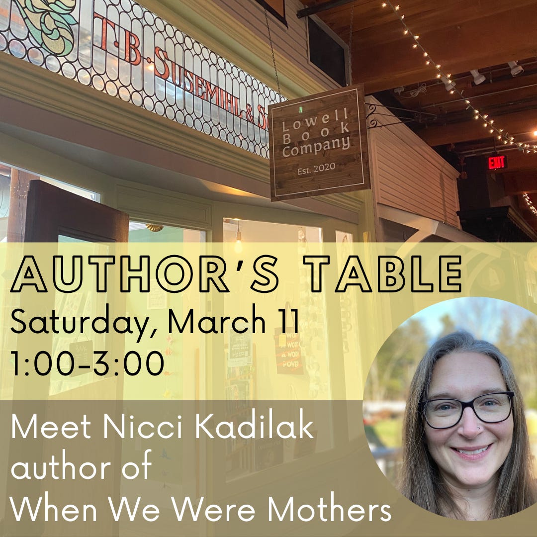 Author's Table: Nicci Kadilak