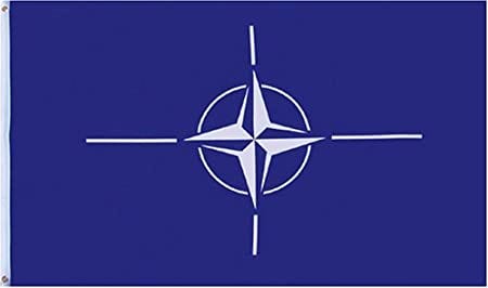 NATO (North Atlantic Treaty Org) Flag - 3 foot by 5 foot Polyester (NEW) by Fifi