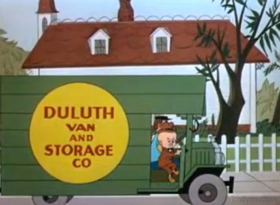 Elmer Fudd Duluth van and storage co