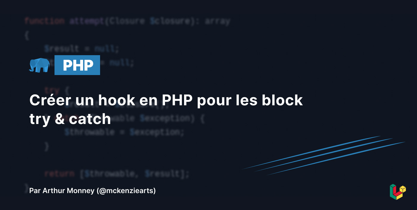 Créer un hook en PHP pour les block try & catch