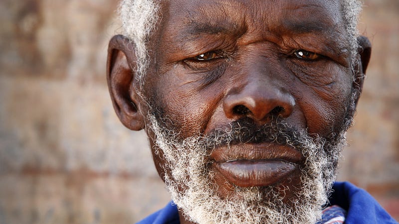 Wise old African man
