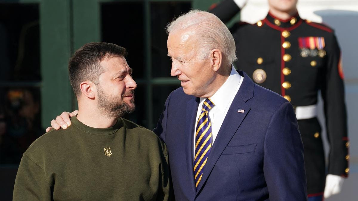 Zelensky meets Joe Biden in U.S., thanks Congress and the 'ordinary ...