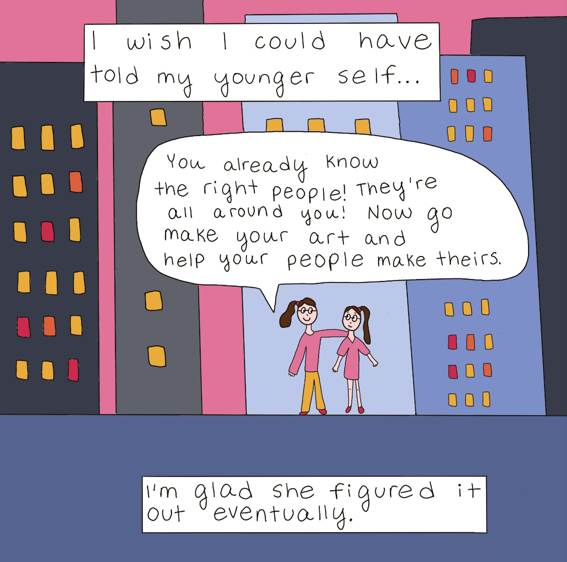 comic by meg richardson about New York