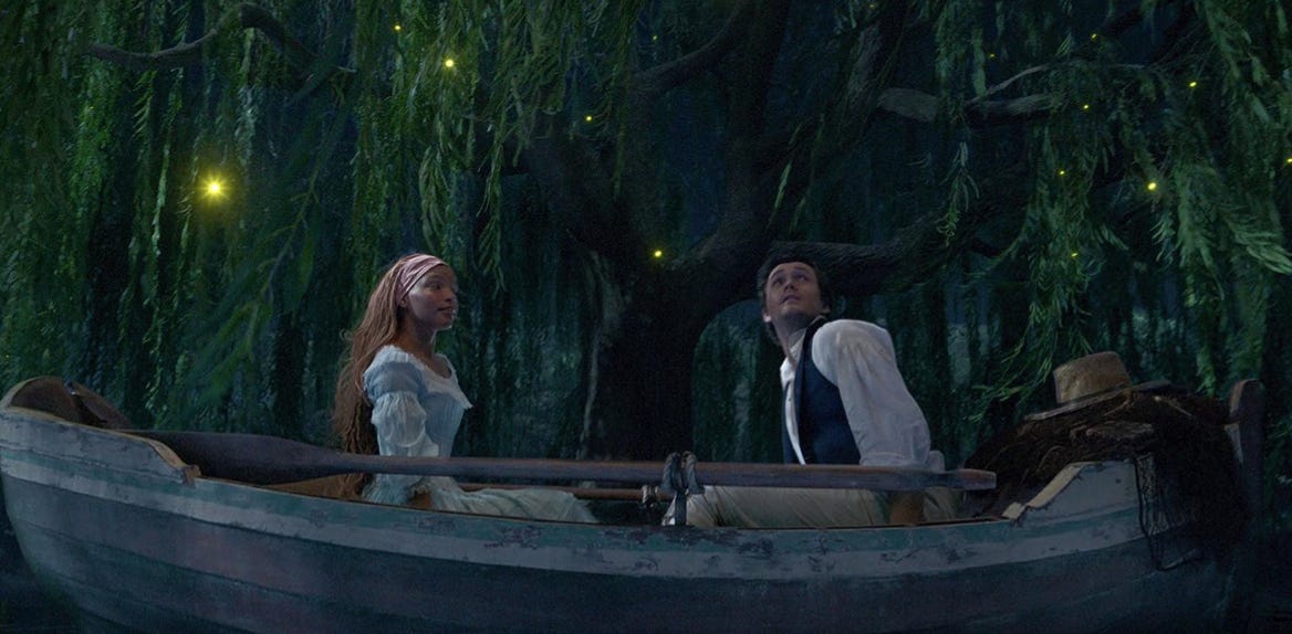 Halle Bailey as Ariel and Jonah Hauer-King as Eric in Disney’s The Little Mermaid (2023)