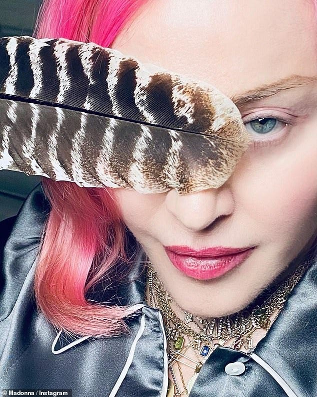 Madonna continues to show off scars around her hip as she calls herself 'a  survivor' | Daily Mail Online