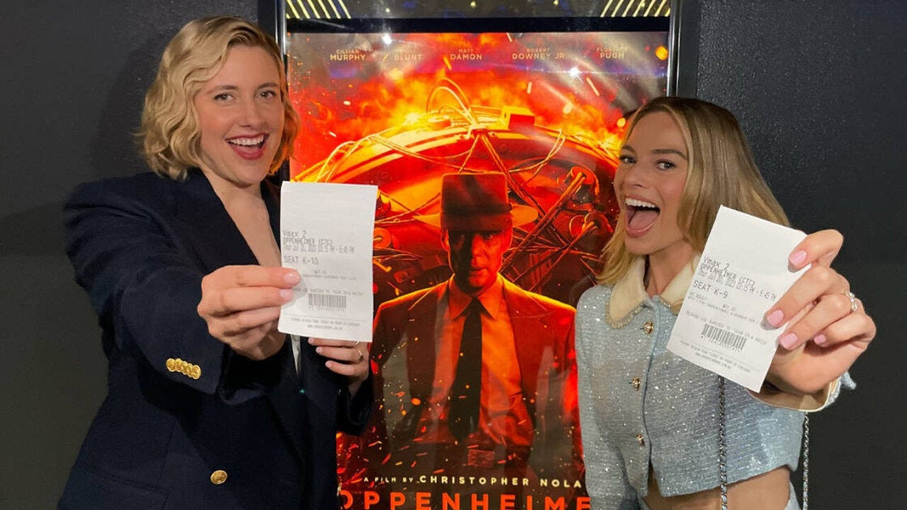 Margot Robbie & Greta Gerwig buy tickets to Oppenheimer & Mission:  Impossible