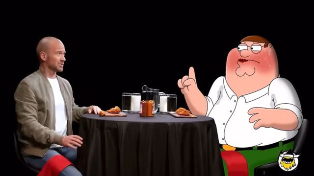 Bro went nuclear": Fans react hilariously to Family Guy's Peter Griffin's  appearance at the 'Hot Ones' eating spicy wings