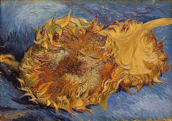 Van Gogh "Sunflowers" is actually seven paintings! Legendary Paintings  Explained | TRiCERA ART CLiP