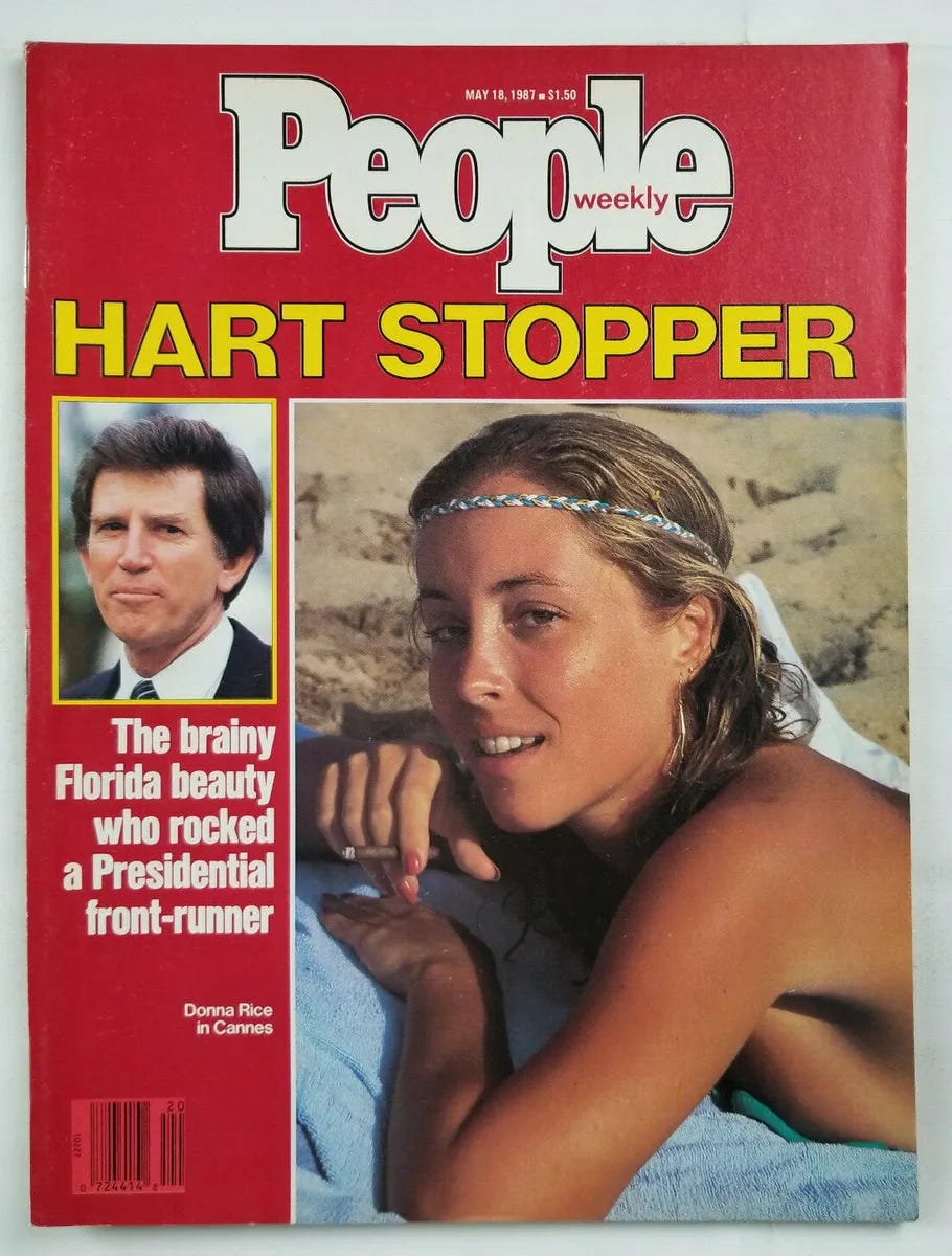 People Magazine May 18 1987 - Donna Rice Gary Hart Scandal - No Label NM  Unread | eBay