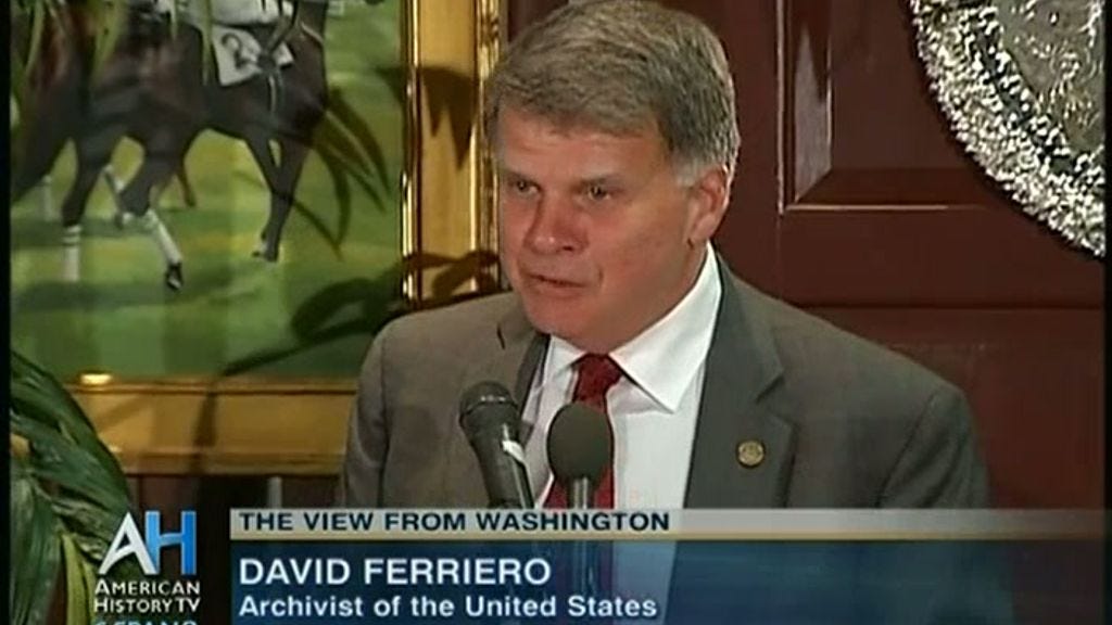 Perspective of Archivist of the U.S. David Ferriero | C-SPAN.org