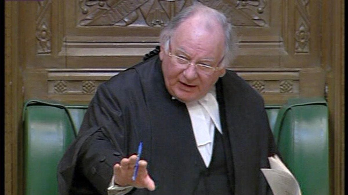Former Commons speaker Michael Martin dies aged 72 - Mirror Online