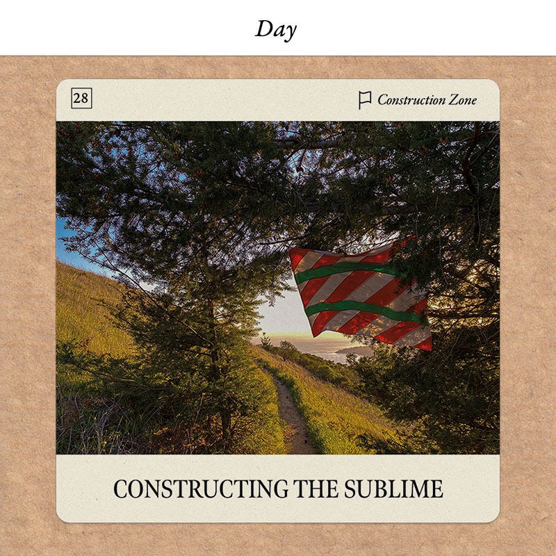 Constructing the Sublime Flag Oracle card