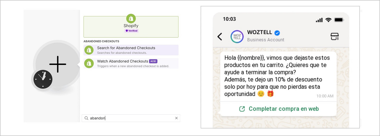 ejemplo de integración con Shopify