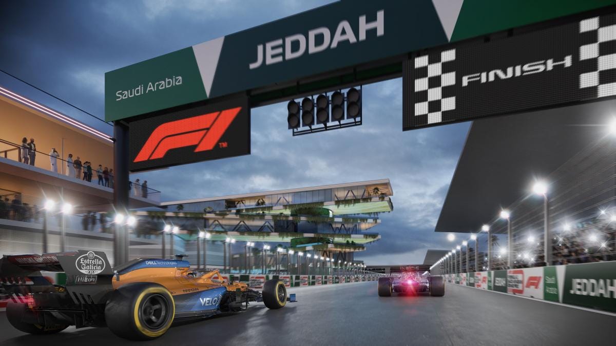 La F1 presenta el circuito urbano del polémico GP de Arabia Saudi: el más  rápido de la historia