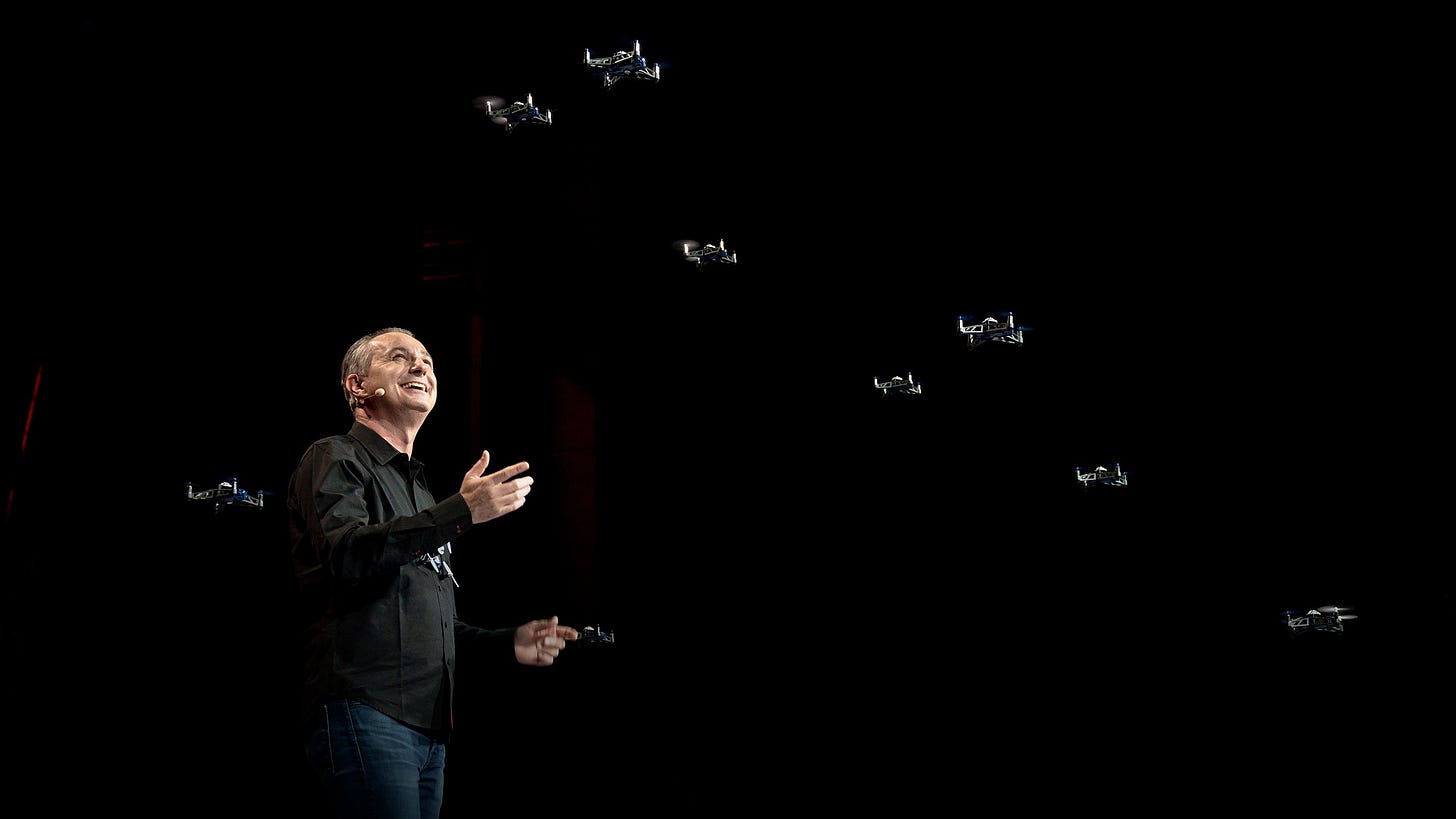Marco Tempest: A swarm of mini drones makes ... magic! | TED Talk