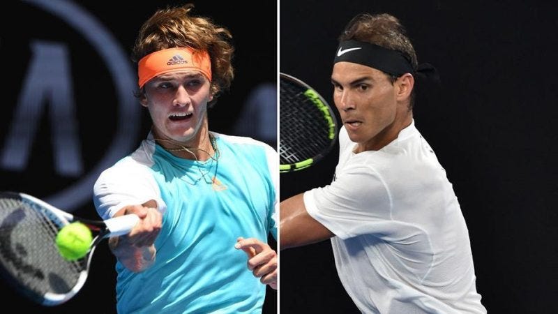 alexander zverev cant hold off rafael nadal at australian open 2017