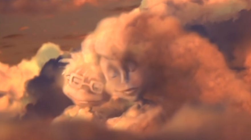 Poignant, wistful image from the movie Rugrats in Paris: The Movie