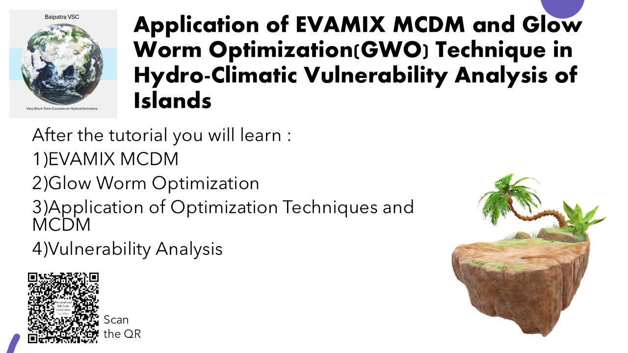 Application of EVAMIX MCDM and GWO Technique in Hydro Climatic Vulnerability Analysis of Islands