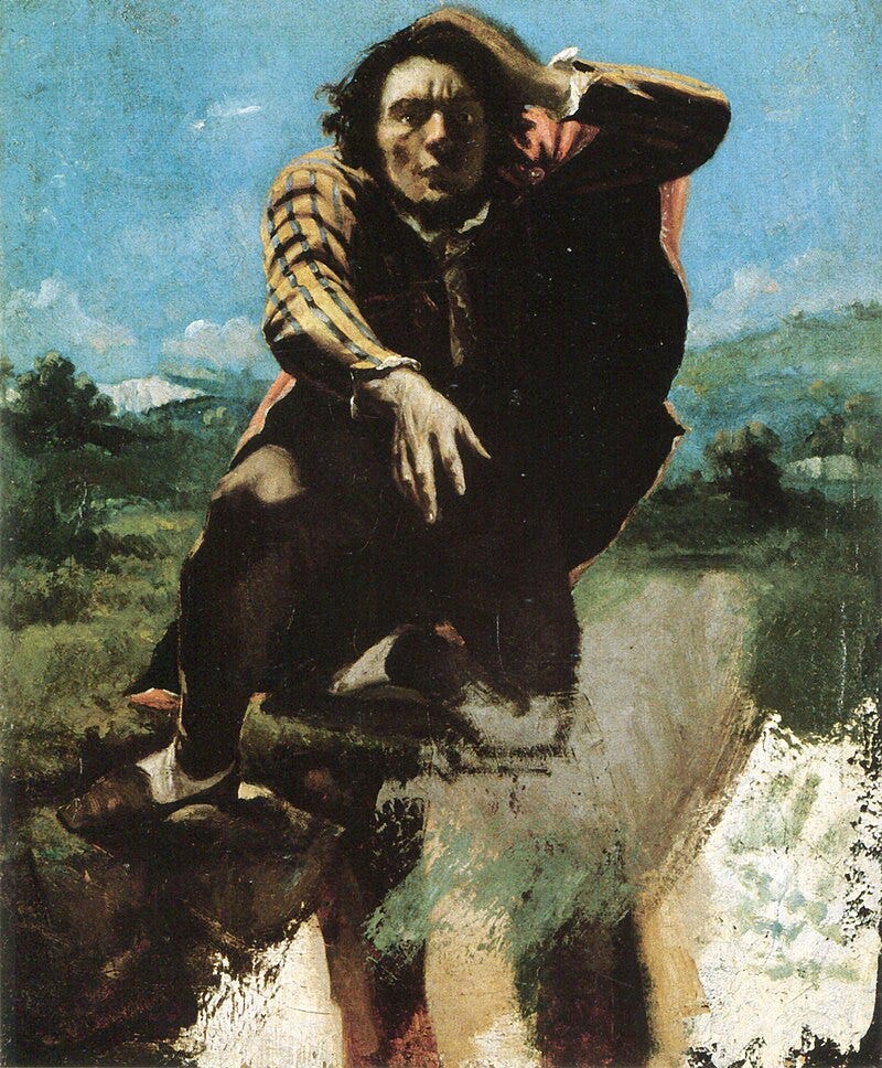 File:The Man Made Mad with Fear by Gustave Courbet.jpg - Wikipedia