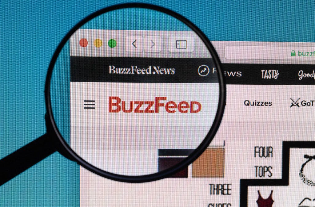 BuzzFeed Logo auf der Webseite des amerikanischen Medienun… | Flickr