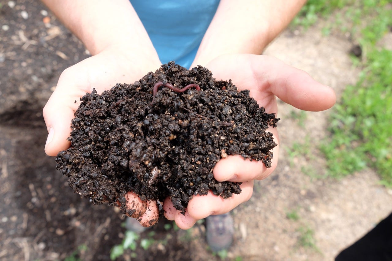 Compost at Château de Poncié