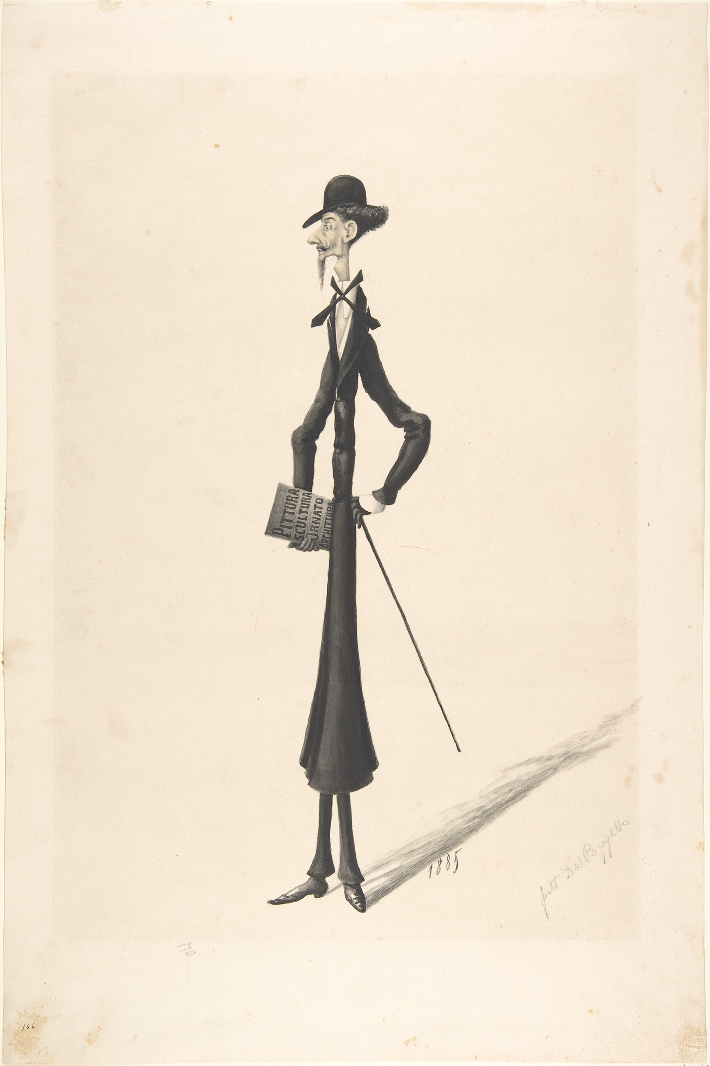 File:Caricature of a Tall Thin Man Carrying a Book MET DP803932.jpg -  Wikimedia Commons