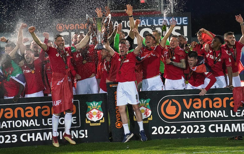 Wrexham AFC: Fans celebrate historic night at The Racecourse as club  promoted to Football League | ITV News Wales