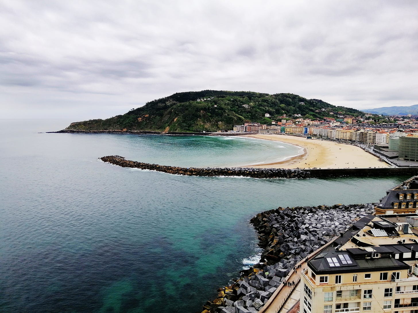 photo of beach in the Basque Country