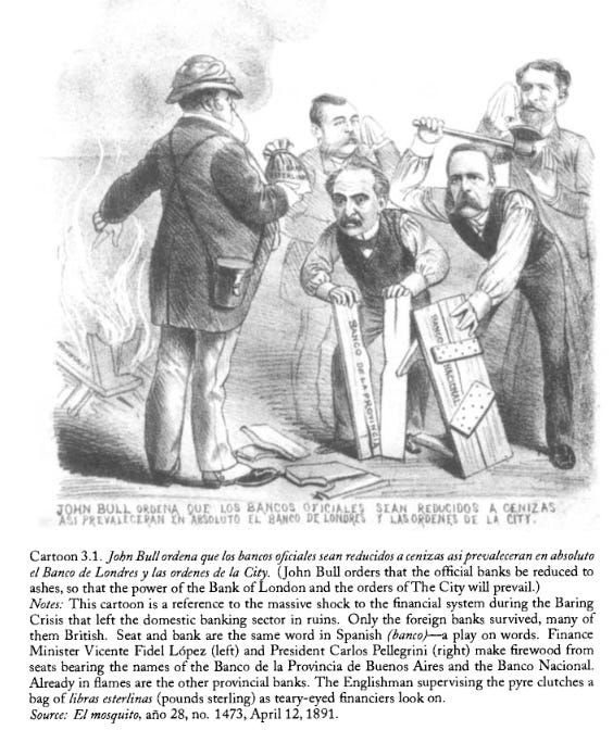 Depiction of Argentinian banking crisis of 1890