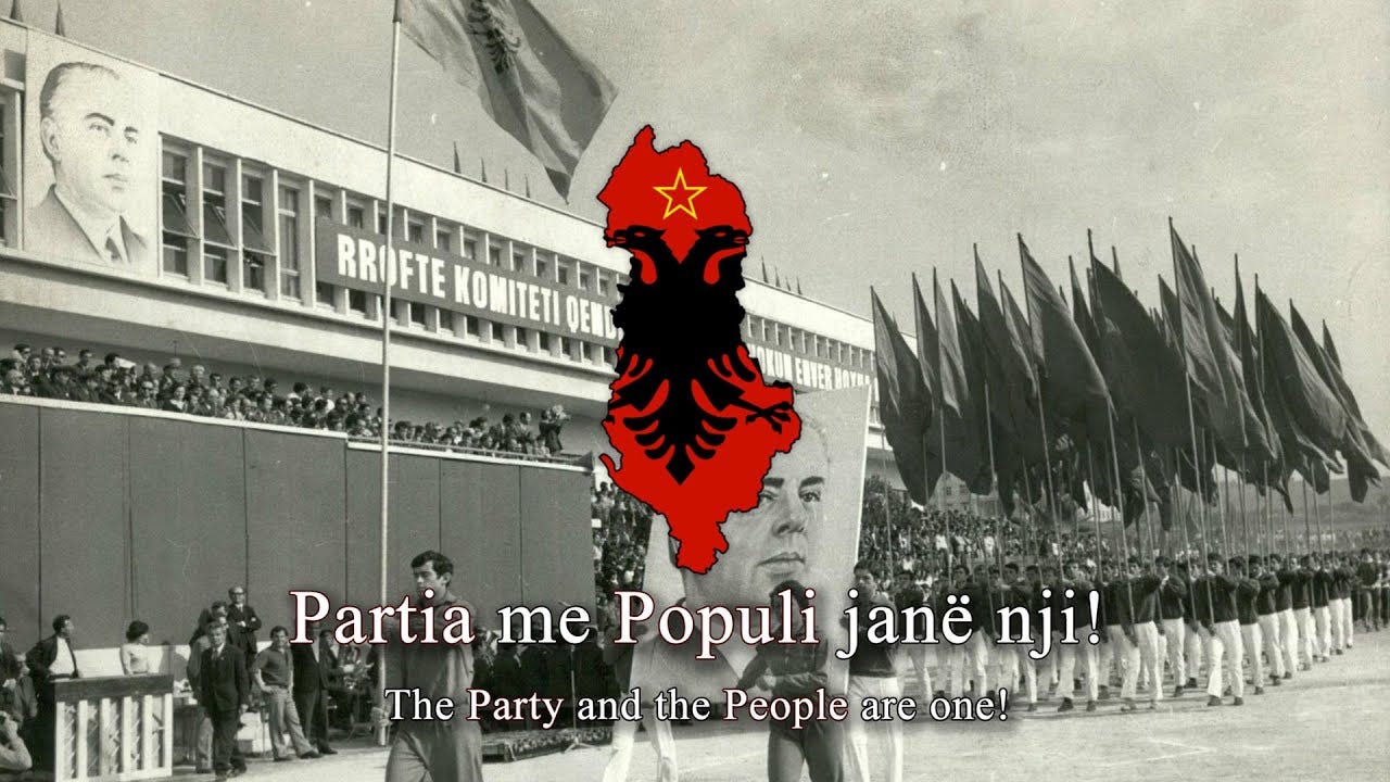 A Pickaxe In One Hand" - Albanian Communist Song - YouTube