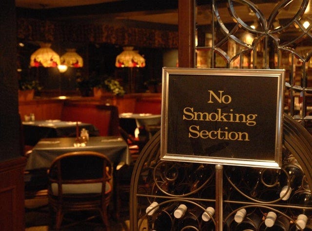 When restaurants had smoking sections and every hostess would ask “smoking  or non?” : r/nostalgia